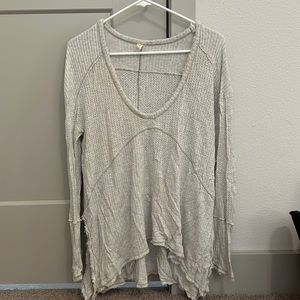 Free people tan long sleeve tunic